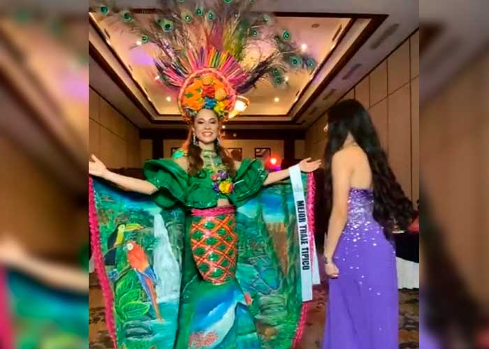 Miss Teen Grand Nicaragua 2021 gana mejor traje nacional