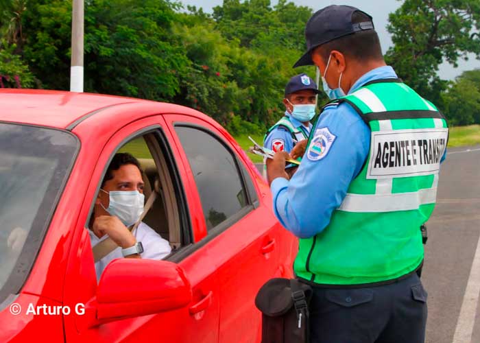 Policía de Tránsito en Nicaragua