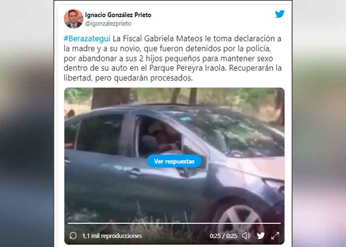 ¡Degenerados! Bajan a los hijos del carro para "echar un polvo" en Argentina
