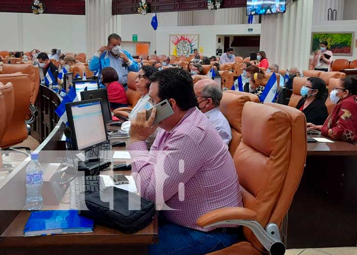 Sesión desde la Asamblea Nacional en Nicaragua