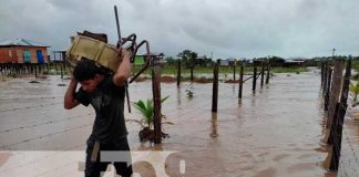 Afectaciones en barrios de Bilwi debido a las fuertes lluvias