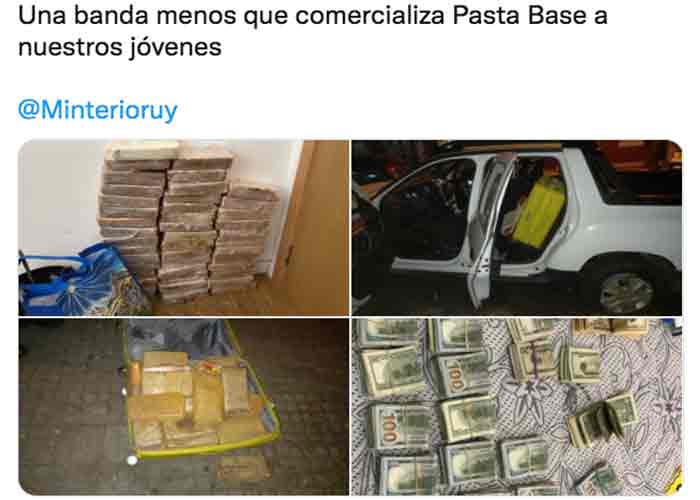 Cae banda que traficaba droga de Argentina a Uruguay