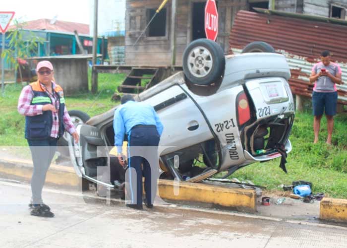 Accidente de tránsito con un taxi en Bluefields