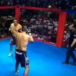 Insólito: Dos brasileños resuelven sus diferencias en un ring de MMA