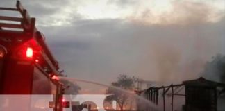 Bodega de polígonos carretera Masaya a Managua sufre incendio