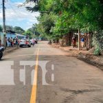 Nuevas calles asfaltadas en Sabana Grande, Managua, Nicaragua