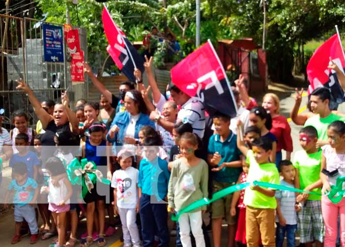 Inauguran más calles pavimentadas en las zonas rurales de Managua