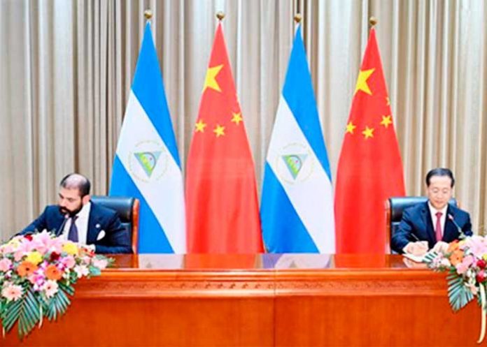 Firma de acuerdos entre China y Nicaragua