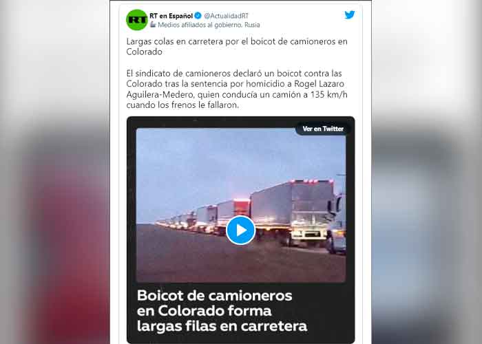 Protestas en Colorado por condena 110 años de cárcel contra camionero