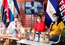 Conferencia de prensa sobre actividad en Parque de Ferias en Managua