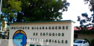 Conferencia de prensa desde el INETER en Nicaragua