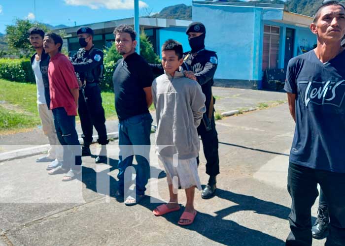 Captura de delincuentes gracias a la policía en Jinotega