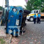 Escena de un accidente de tránsito en Managua, Nicaragua