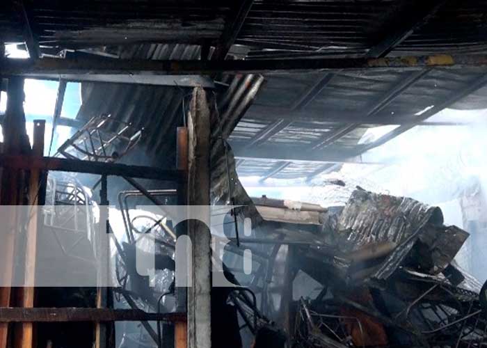 Incendio en una vivienda de Managua 