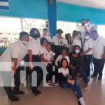 Actividad del cierre escolar en colegio Ramírez Goyena, en Managua