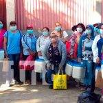 Brigadistas de vacunación en el barrio La Luz, Managua