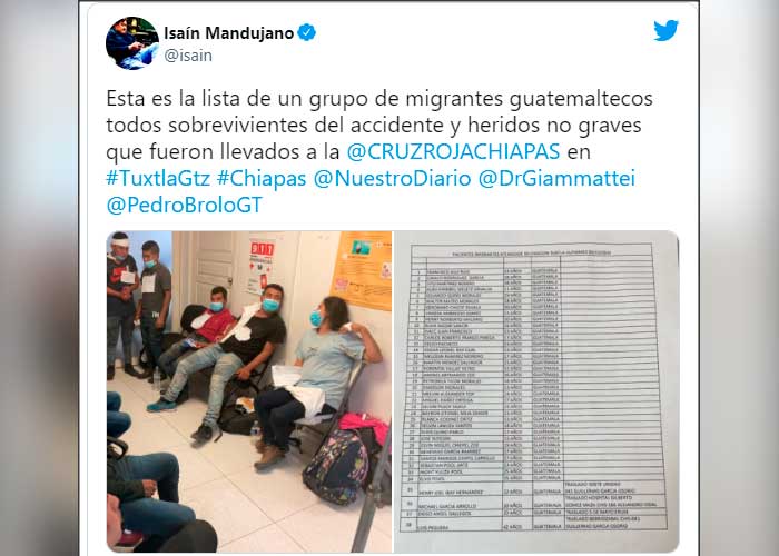 Migrantes heridos tras accidente en Chiapas se esconden para no ser deportados