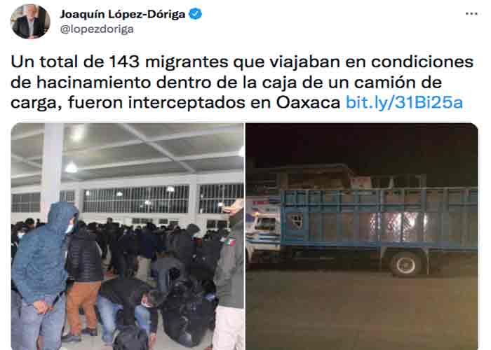 México: INM rescata a 143 migrantes en el estado de Oaxaca