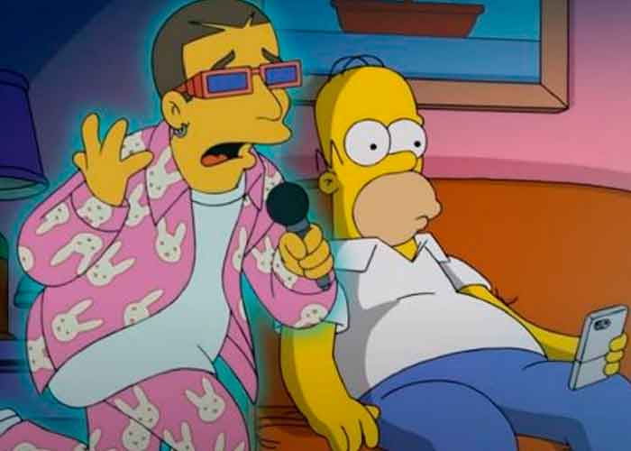 Bad Bunny se une a "The Simpsons" para lanzar su nuevo video musical
