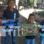 Felicidad con la niñez de Ometepe con la entrega de juguetes