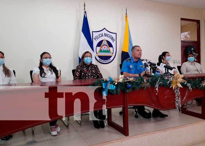 Conferencia de prensa sobre planes integrales con la juventud de la Policía en Nicaragua