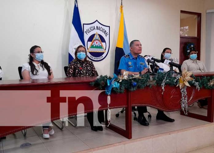 Conferencia de prensa sobre planes integrales con la juventud de la Policía en Nicaragua