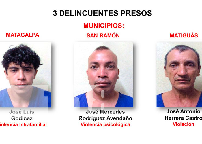 Captura de banda delincuencial en Matagalpa 