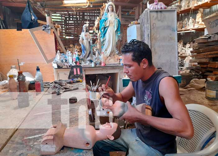Arte Crisan, negocio dedicado a honrar la Purísima en Nicaragua