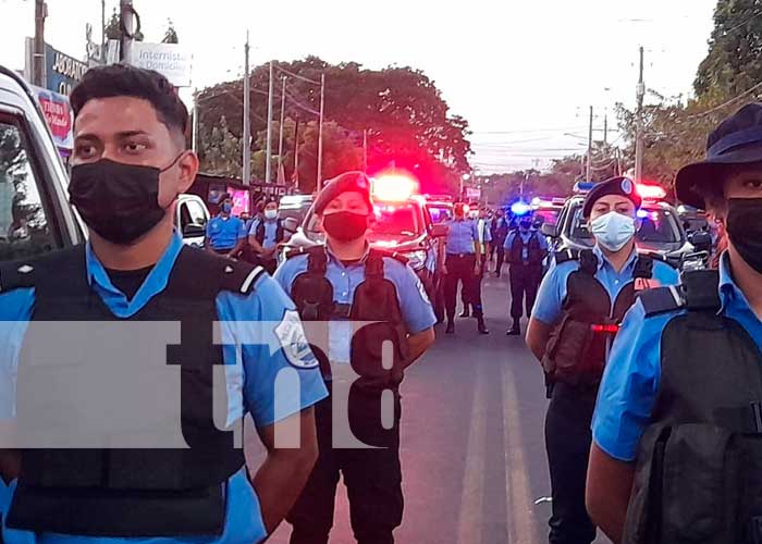 Plan de seguridad de la Policía Nacional en Nicaragua para fin de año