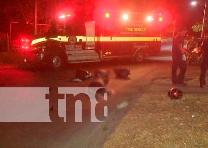 Motociclista muere al estrellarse contra un carretón en Tiscapa, Managua