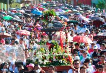 Miles de peregrinos acompañaron al cristo negro en Siuna