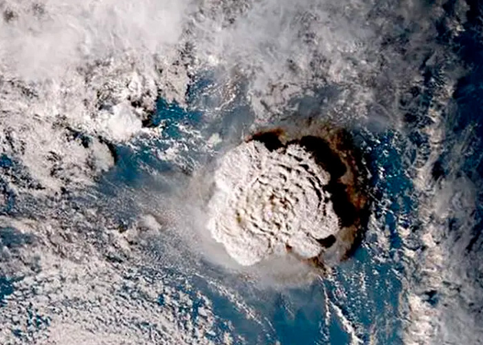 Erupción del volcán Tonga ocasiona alteraciones marítimas en Portugal