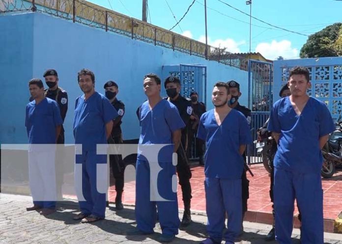 Delincuentes detenidos por la Policía Nacional en Rivas