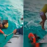 Rescatan a padre e hija de cuatro años que naufragaron en San Andrés