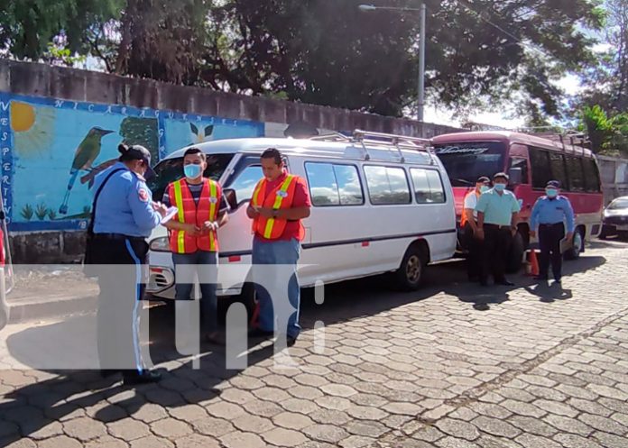 Policía Nacional inspeccionó transporte escolar en Juigalpa, Chontales