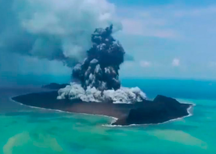 ¿Despues de la erupción y tsunami desaparecerá la isla del volcán Tonga?