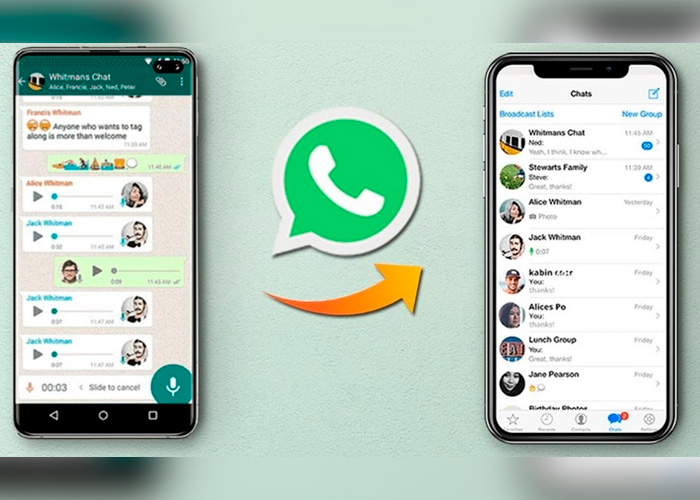 Muy pronto WhatsApp permitirá transferir chats de Android a iOS