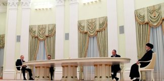 Presidente Vladimir Putin recibe a su homólogo iraní en Moscú