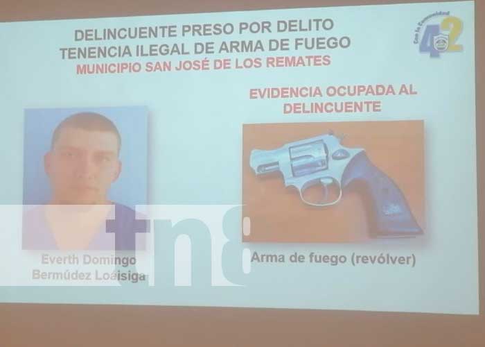 Policía Nacional en Boaco realizó la captura de 10 delincuentes