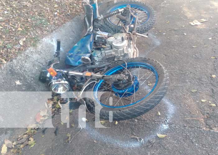 Muere motociclista en violento accidente en la Carretera Granada-Masaya