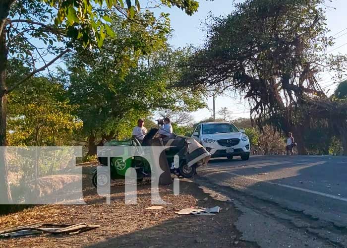 Tres lesionados en accidente de tránsito en Nandaime