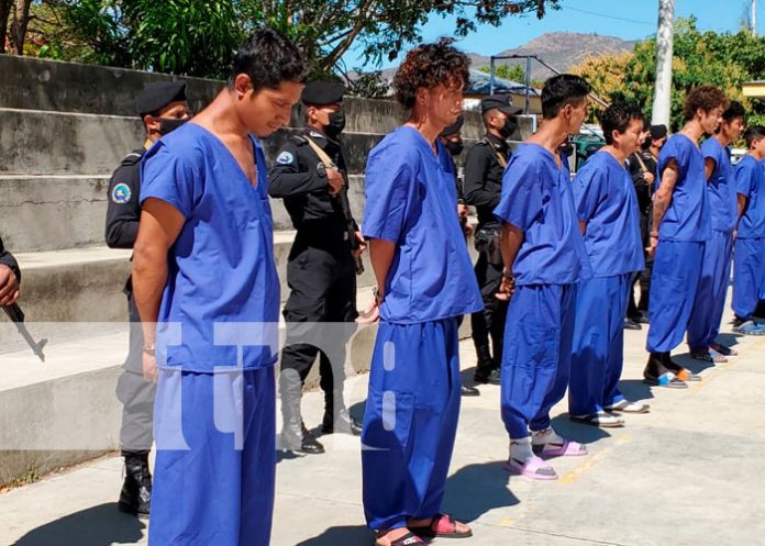 Policía Nacional de Nueva Segovia presenta a 10 personas capturadas por delitos