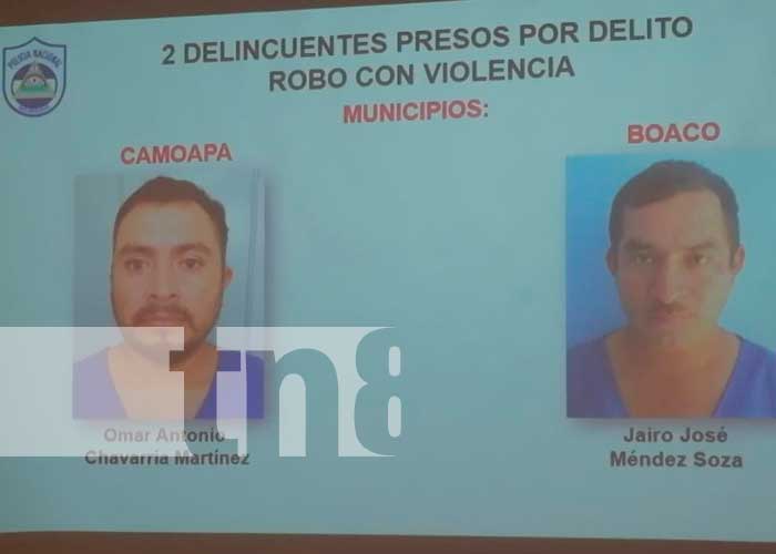 Policía Nacional en Boaco realizó la captura de 10 delincuentes