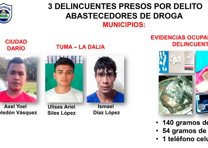 Detienen a 14 delincuentes entre ellos, 4 asesinos en Matagalpa