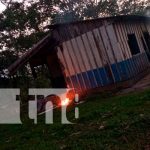 Fuego arrasa con escuelita en la comarca El Castillo en Chontales