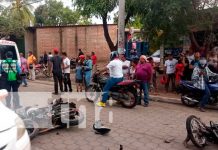 Conductores de Juigalpa con lesiones graves tras colisionar en motocicletas