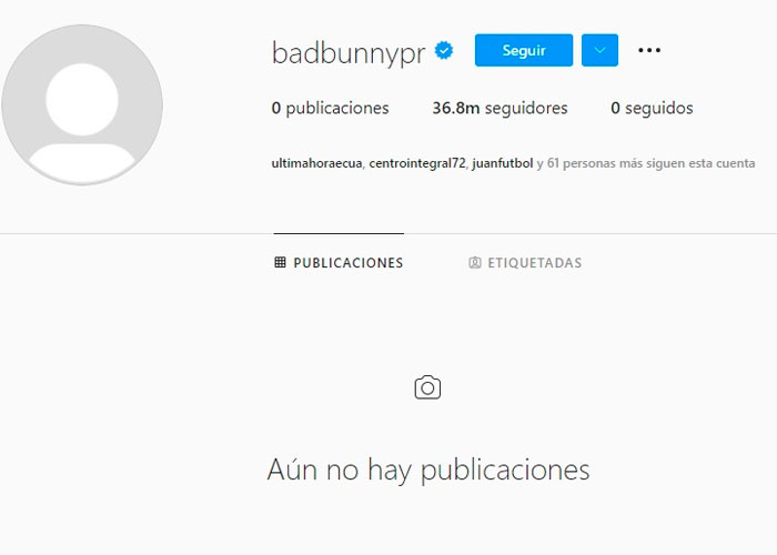 Bad Bunny elimina las publicaciones de su Instagram y se muda a TikTok