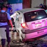Managua: Dos lesionados en accidente ocurrido en semáforos del mercado mayoreo