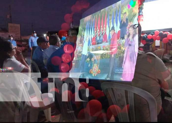 Militancia Sandinista celebró con alegría la juramentación presidencial desde San Carlos