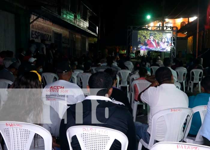 Ometepe: Familias participan de manera virtual en la toma de posesión del Presidente